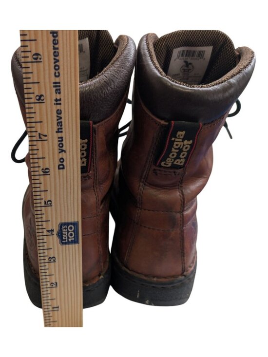 Georgia Boot Mens 8 M Eagle Light Work Boots G8083 Russet Wildwood Leather main image 8